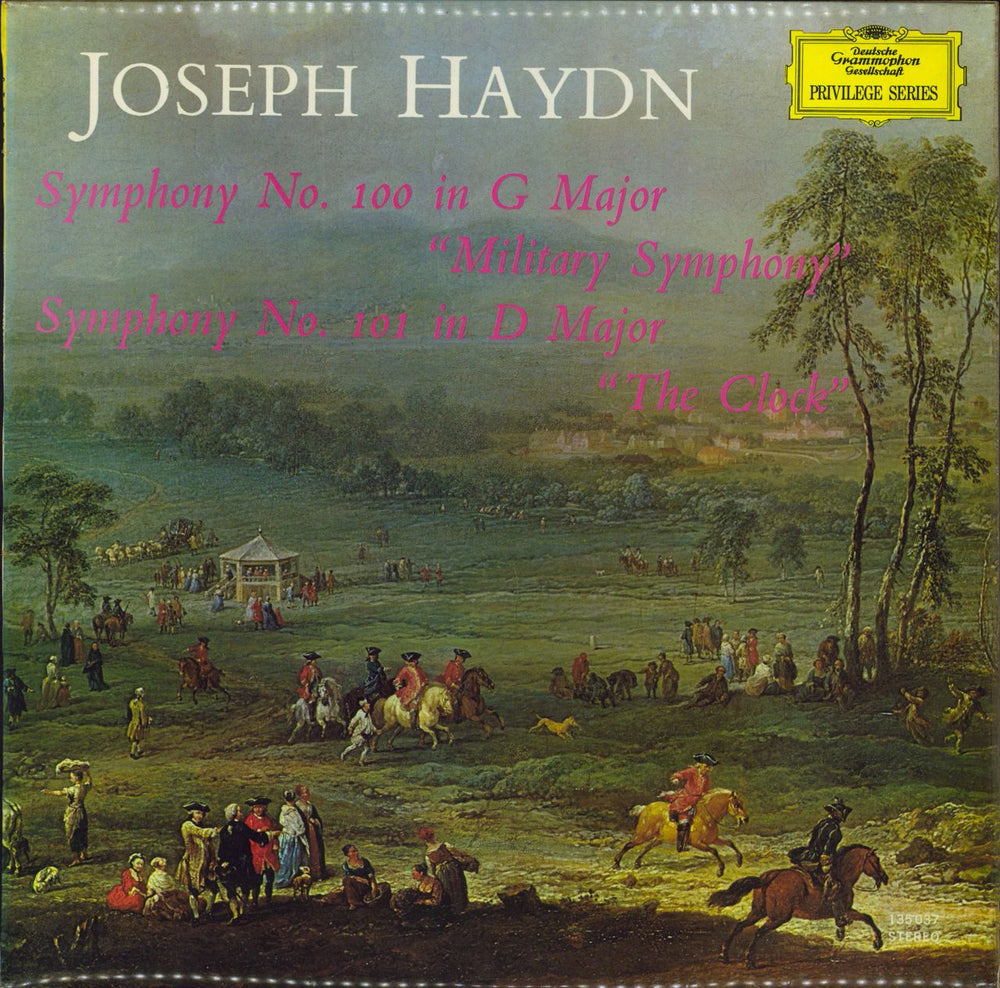 Franz Joseph Haydn Symphony No. 100 'Military Symphony' & No. 101 'The Clock' German vinyl LP album (LP record) 135037