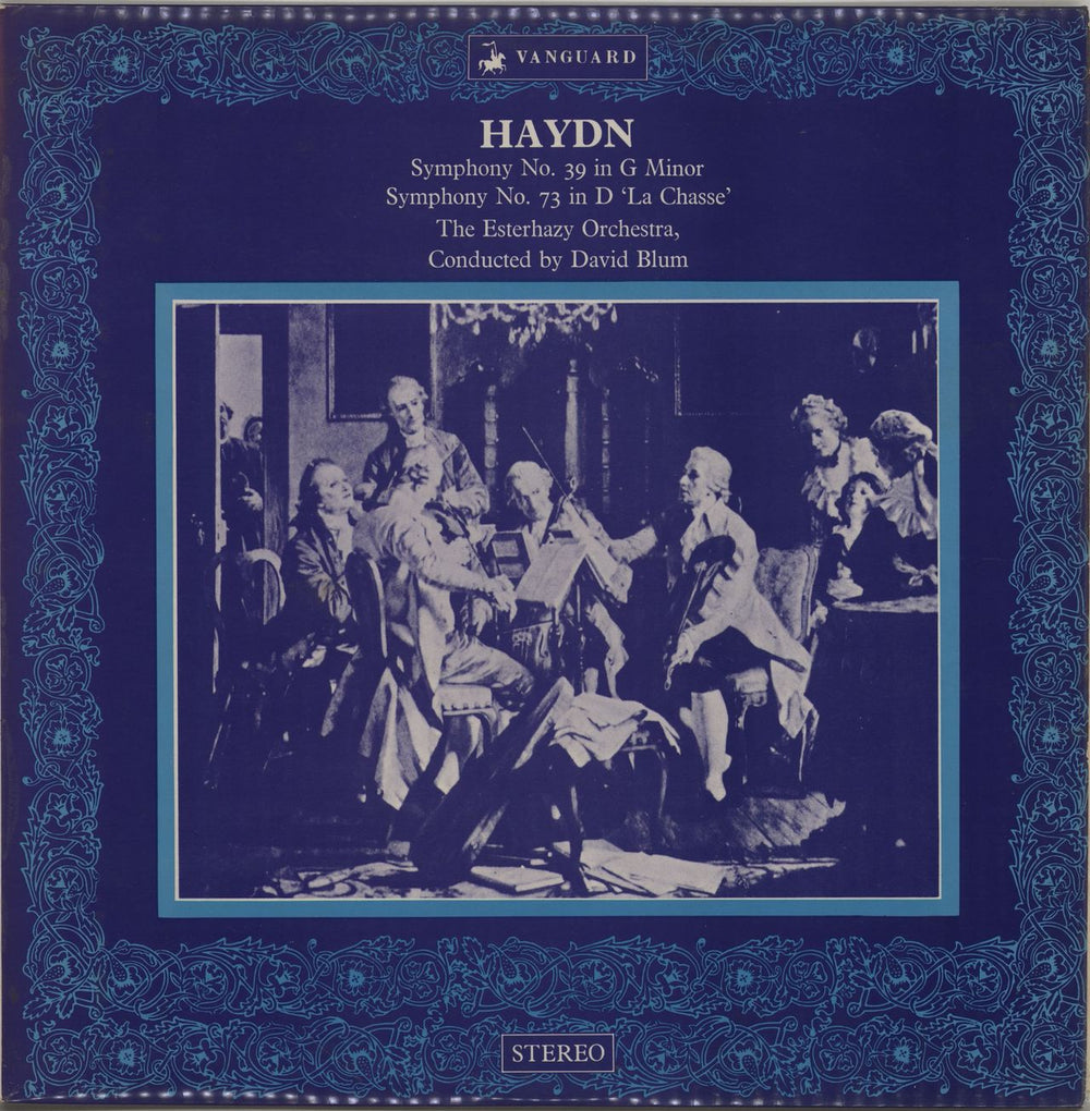 Franz Joseph Haydn Symphony No. 39 in G Minor / Symphony No. 73 in D "La Chase" UK vinyl LP album (LP record) VSL11043