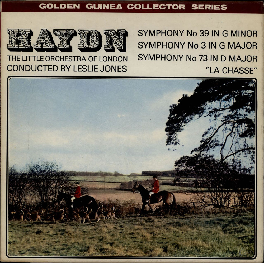 Franz Joseph Haydn Symphony No. 39 / Symphony No. 3 / Symphony No. 73 "La Chasse" UK vinyl LP album (LP record) GSGC14021