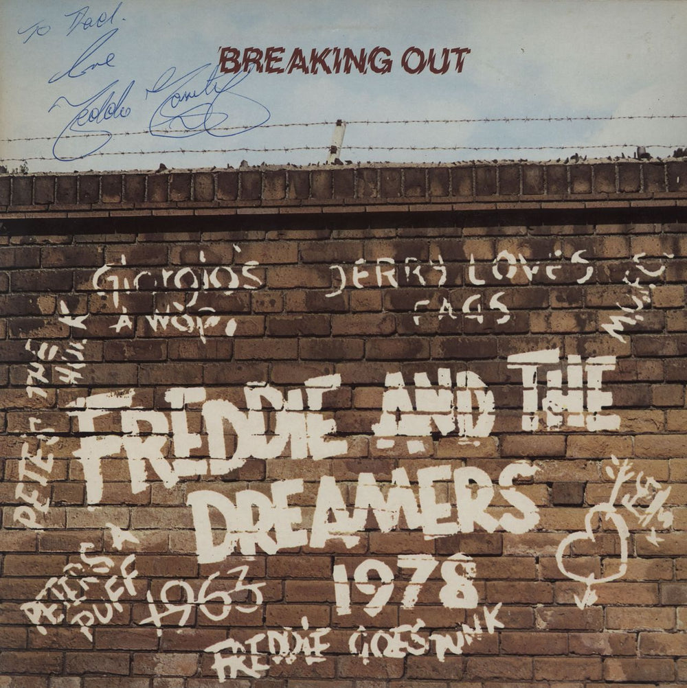 Freddie & The Dreamers Breaking Out - Autographed UK vinyl LP album (LP record) AS025