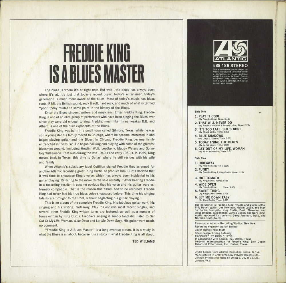 Freddie King Freddie King Is A Blues Master - 1st UK vinyl LP album (LP record)