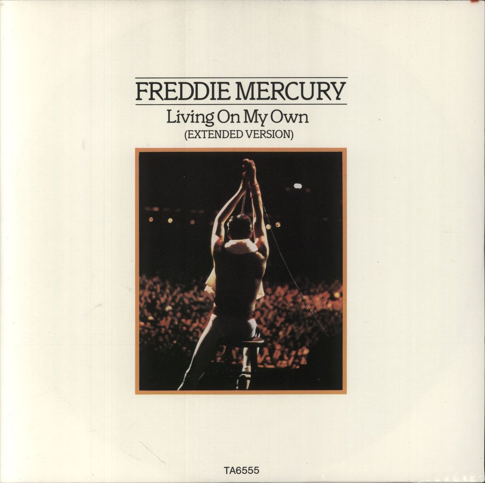 Freddie Mercury Living On My Own UK 12" vinyl single (12 inch record / Maxi-single) TA6555