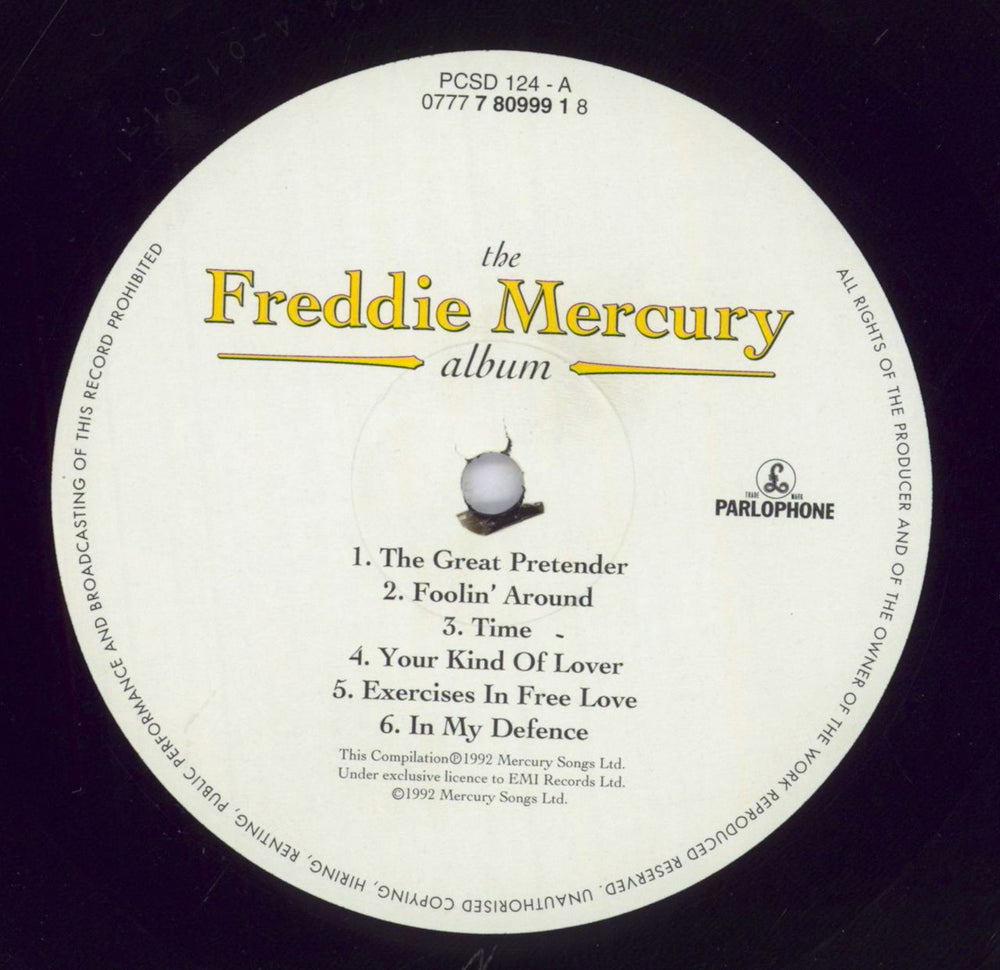 Freddie Mercury The Freddie Mercury Album - Shrink UK vinyl LP album (LP record) MERLPTH832090