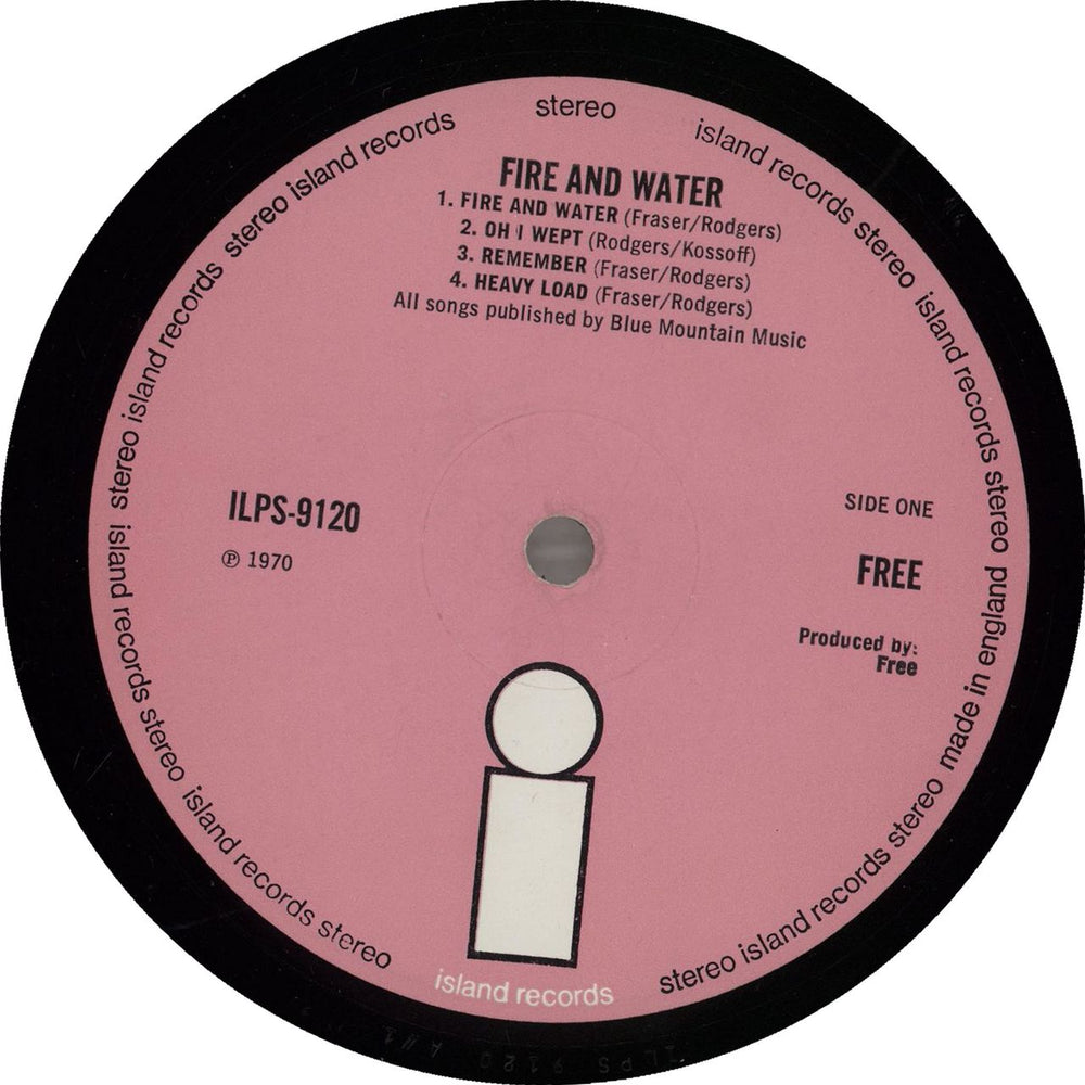 Free Fire And Water - 1st - WOS/L - EX UK vinyl LP album (LP record)