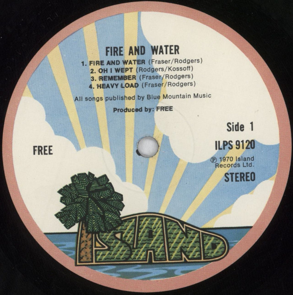 Free Fire And Water - 2nd - Hype Stickered UK vinyl LP album (LP record) FRELPFI821037