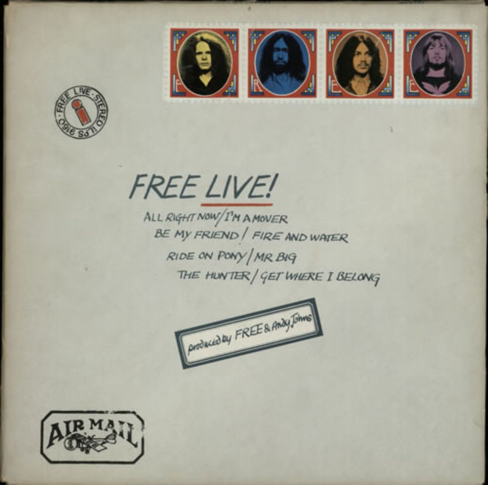 Free Free Live! - 1st + Envelope Sleeve - VG UK vinyl LP album (LP record) ILPS9160