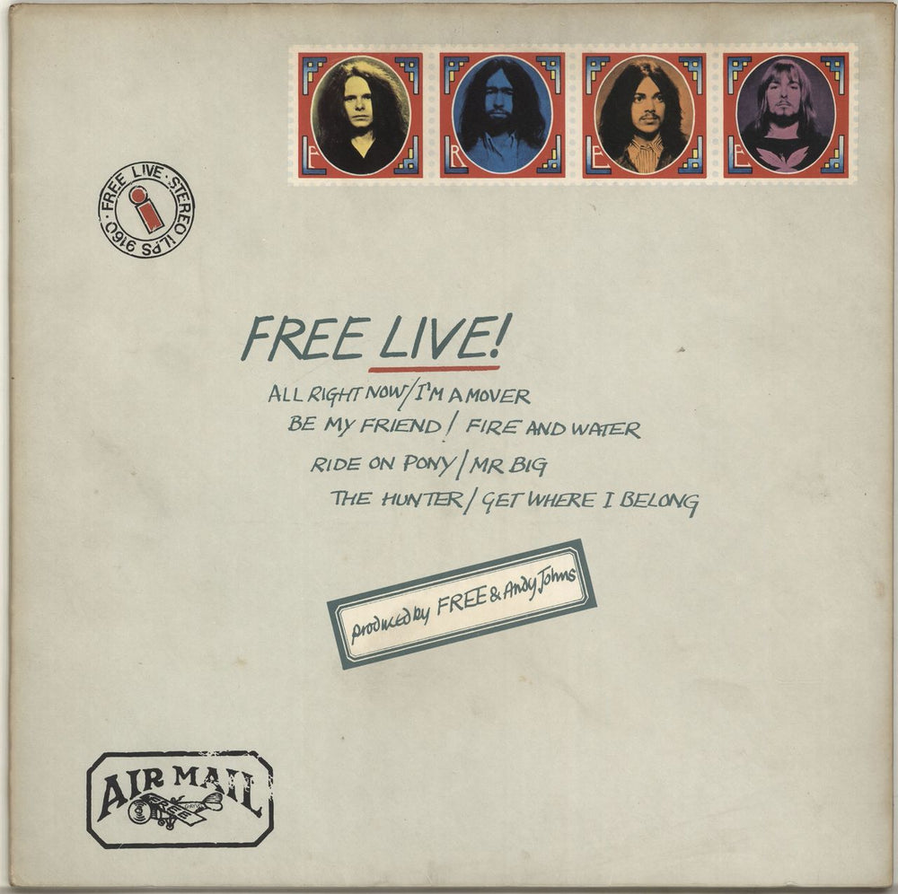 Free Free Live! - 2nd + Envelope Sleeve UK vinyl LP album (LP record) ILPS9160