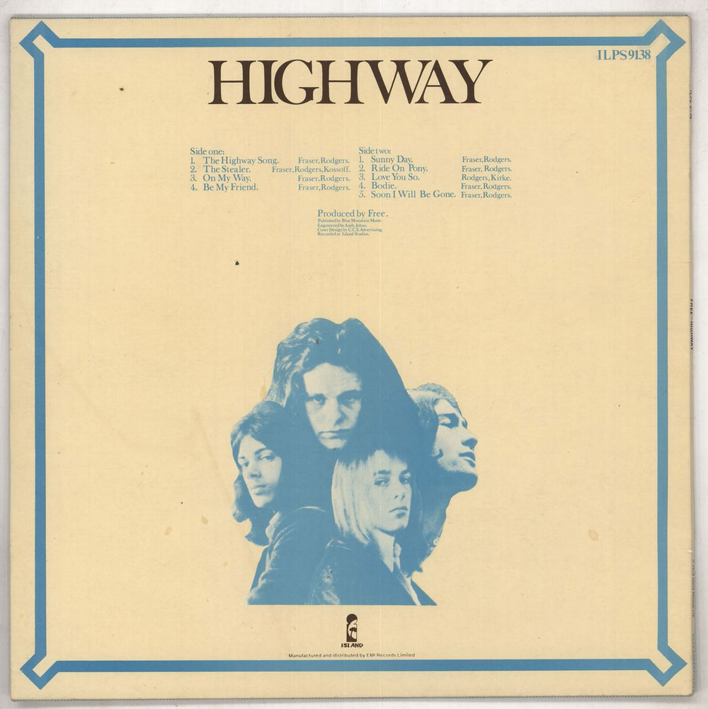 Free Highway UK vinyl LP album (LP record) FRELPHI739544