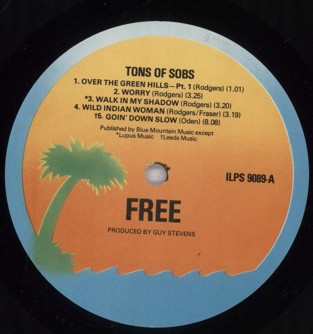 Free Tons Of Sobs - 5th - EX UK vinyl LP album (LP record) FRELPTO831939