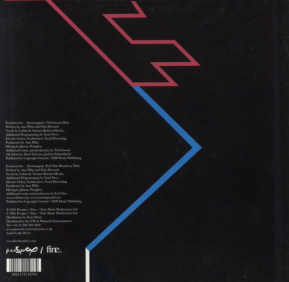 Freeform Five Electromagnetic Part 1 UK 12" vinyl single (12 inch record / Maxi-single) 4041174110764