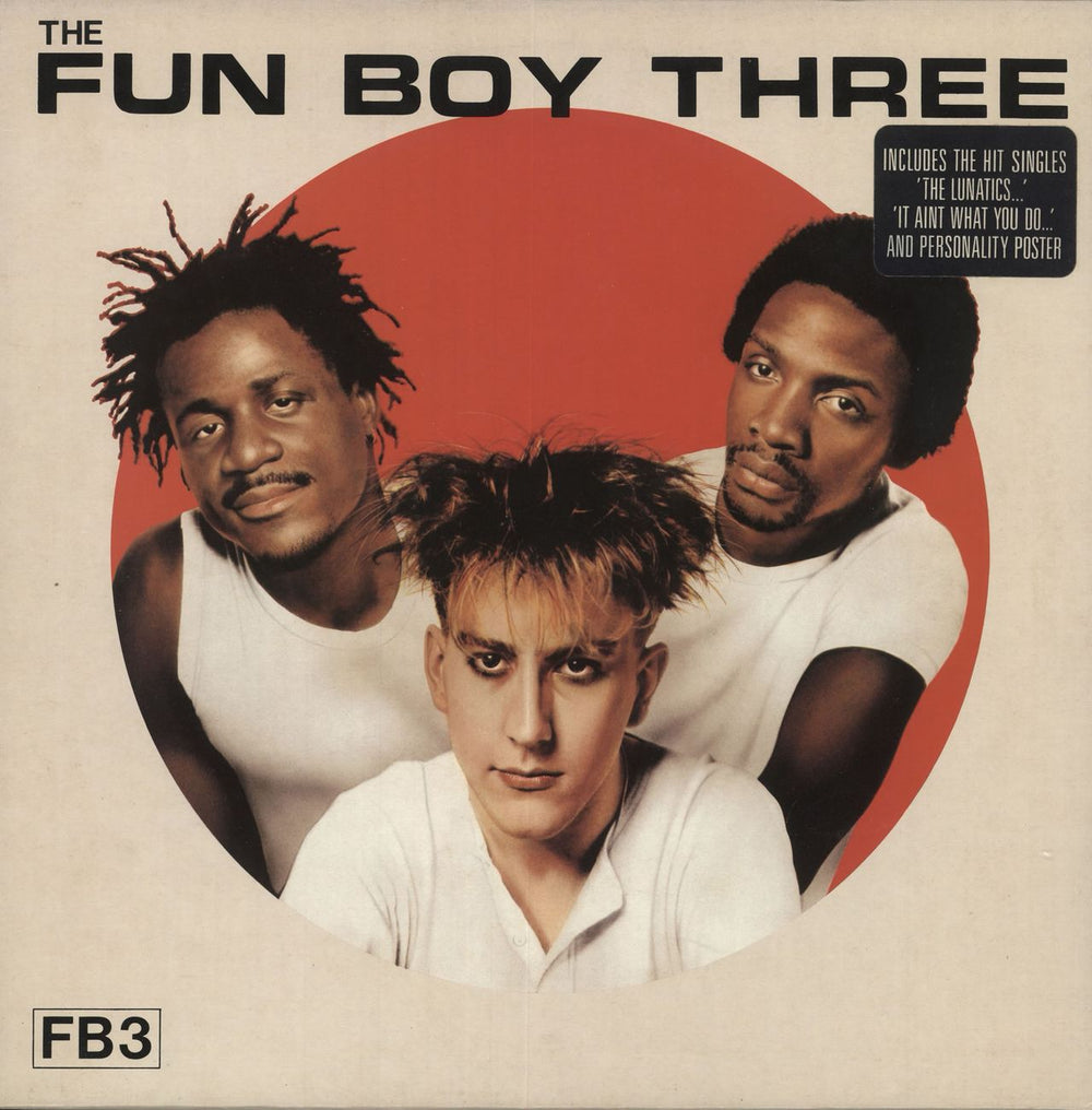 Fun Boy Three FB3 - Stickered Sleeve UK vinyl LP album (LP record) CHR1383