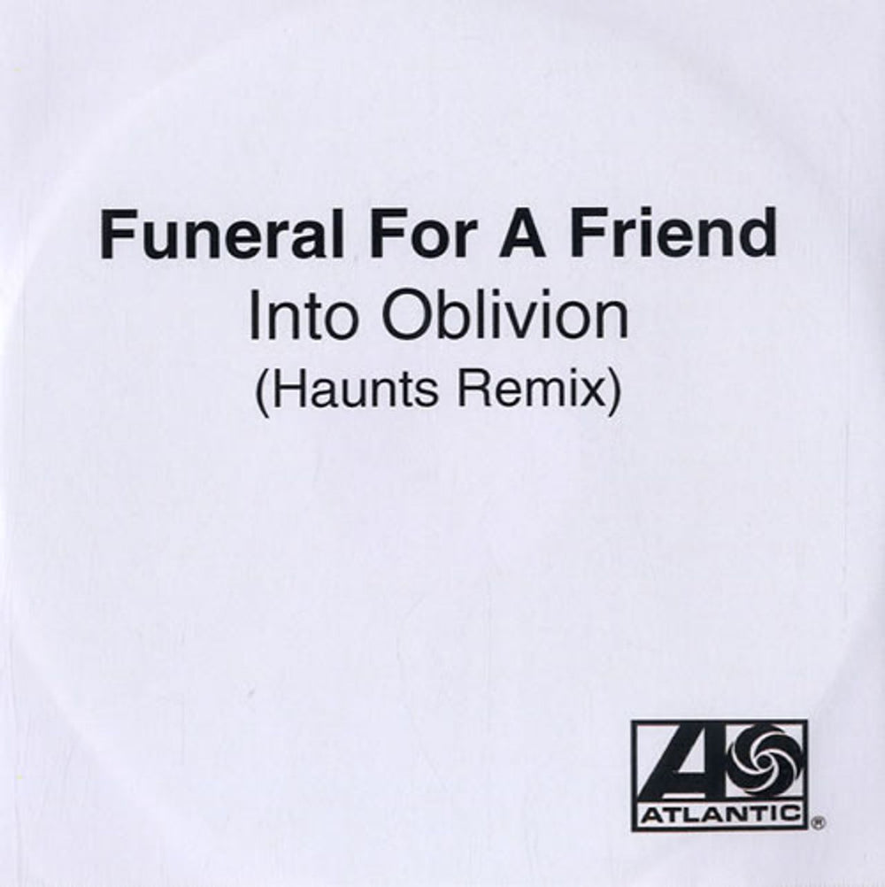 Funeral For A Friend Into Oblivion UK Promo CD-R acetate CD-R