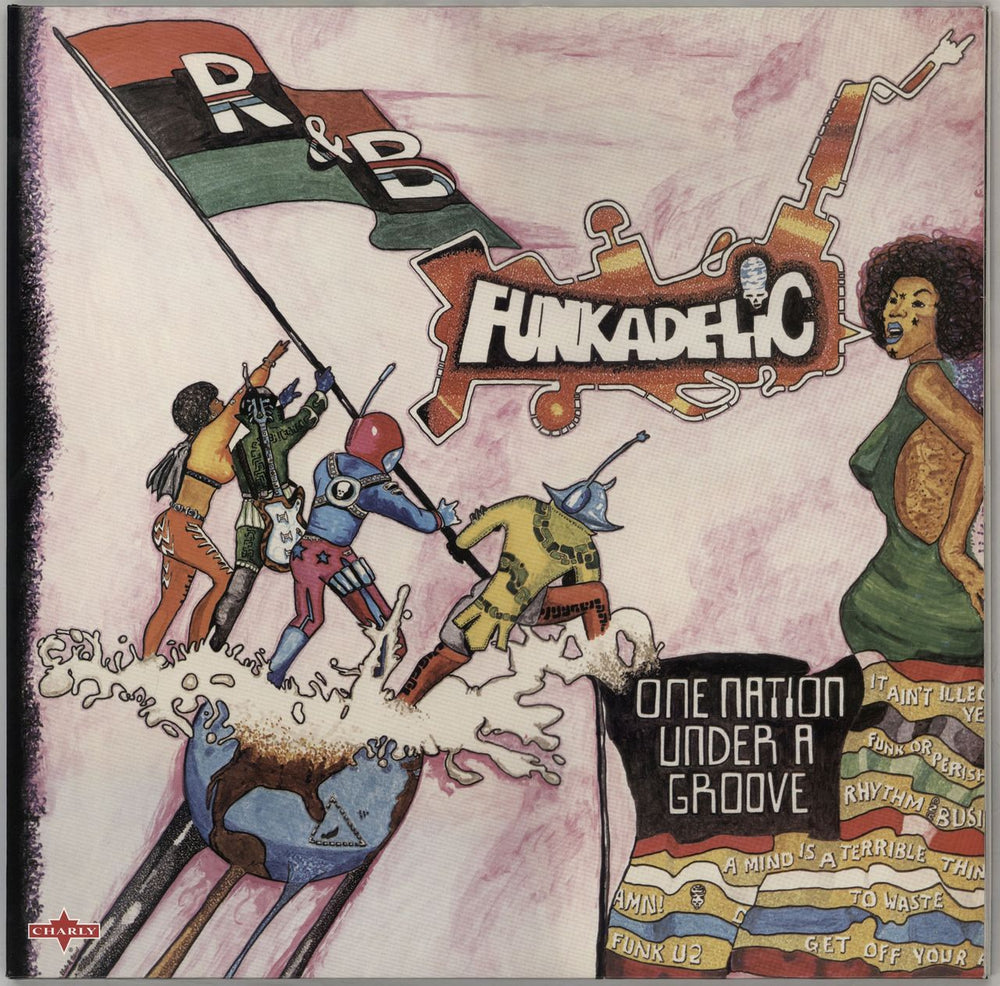 Funkadelic One Nation Under A Groove - Pink Vinyl UK vinyl LP album (LP record) CHARLYL330