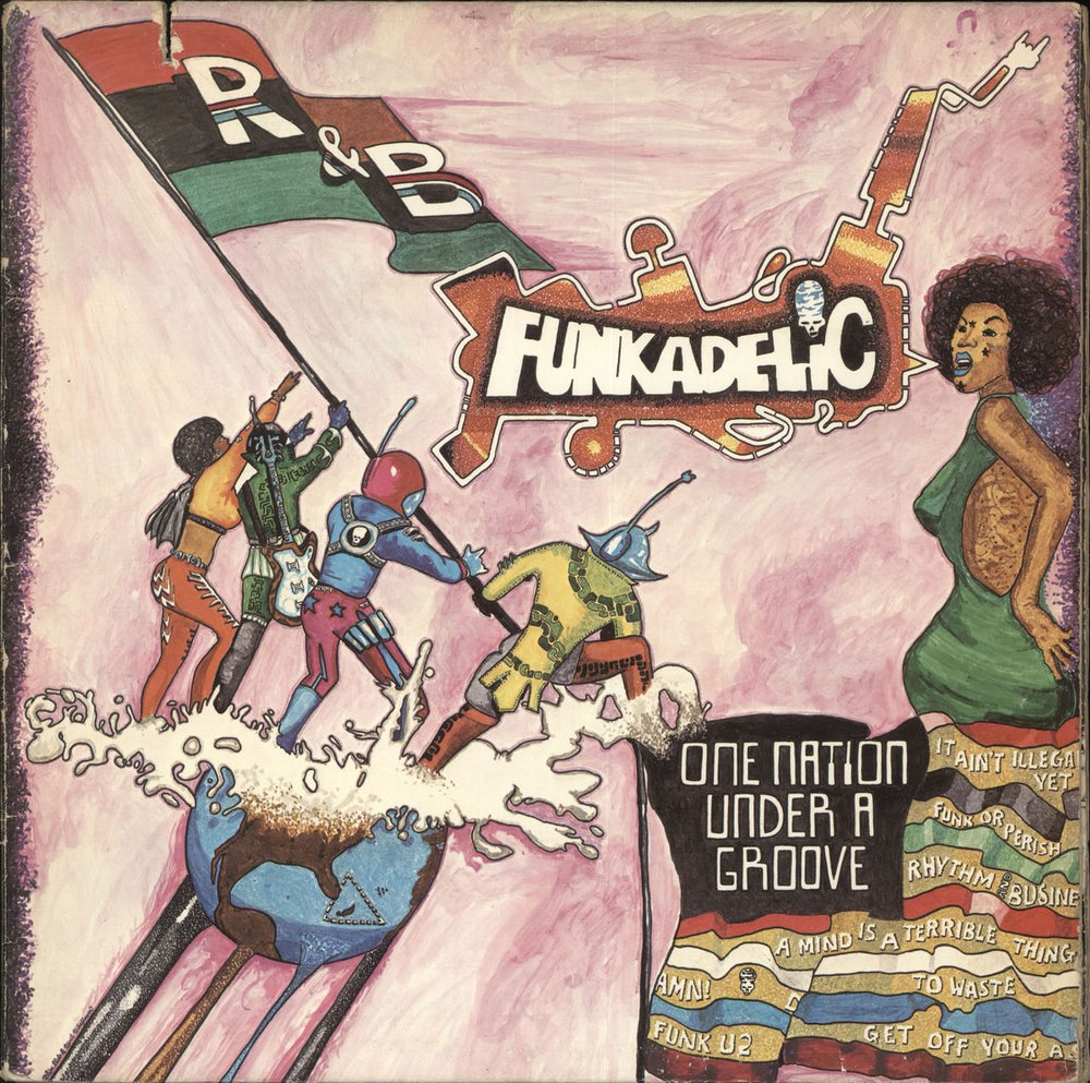 Funkadelic One Nation Under A Groove + 7" US vinyl LP album (LP record) BSK3209