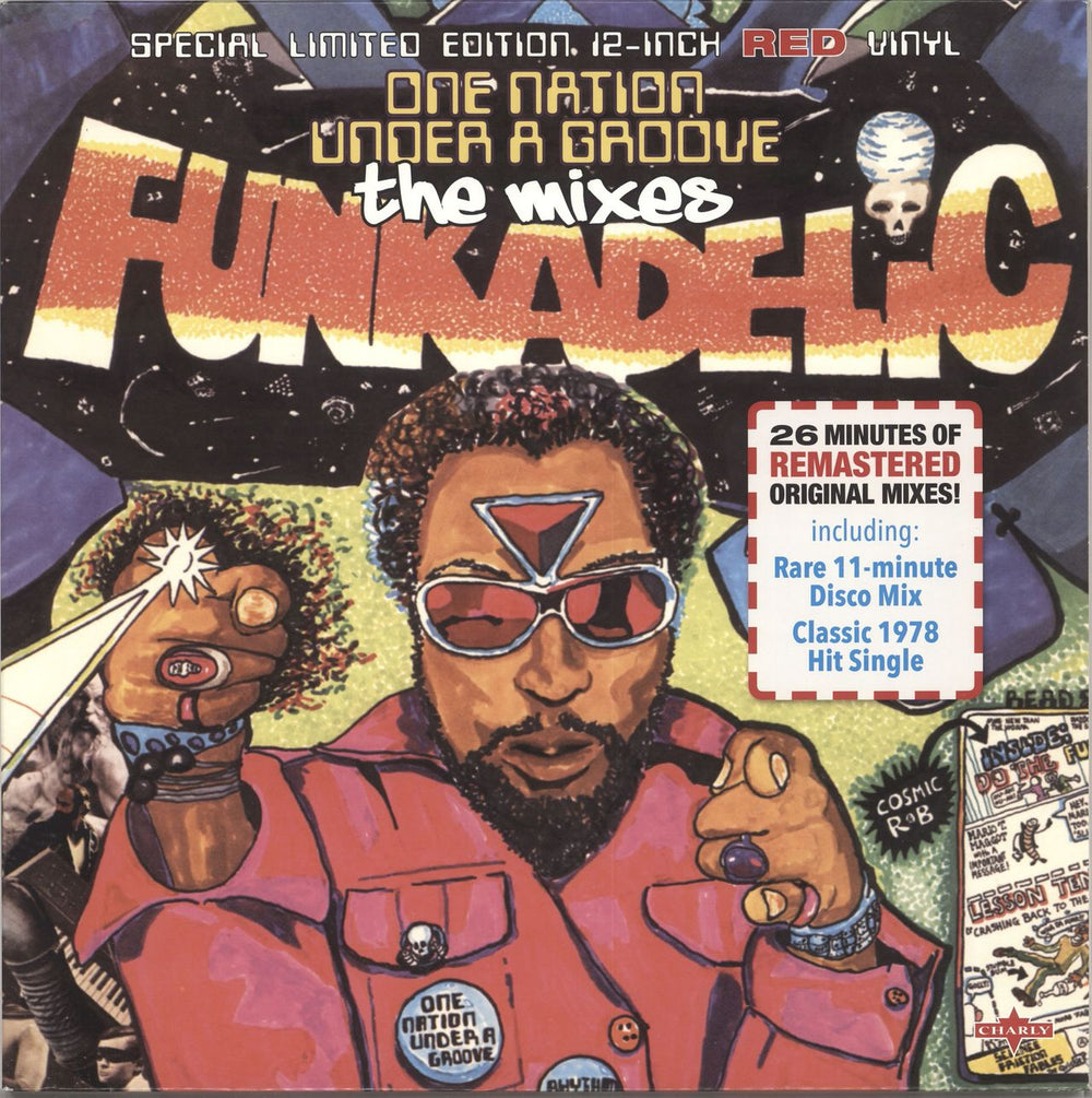 Funkadelic One Nation Under A Groove: The Mixes - RSD16 - Red Vinyl UK 12" vinyl single (12 inch record / Maxi-single) CHARLYS199