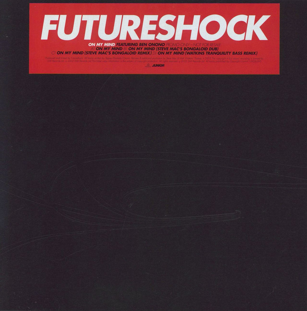 Futureshock On My Mind UK Promo 12" vinyl single (12 inch record / Maxi-single) 12RDJ6595