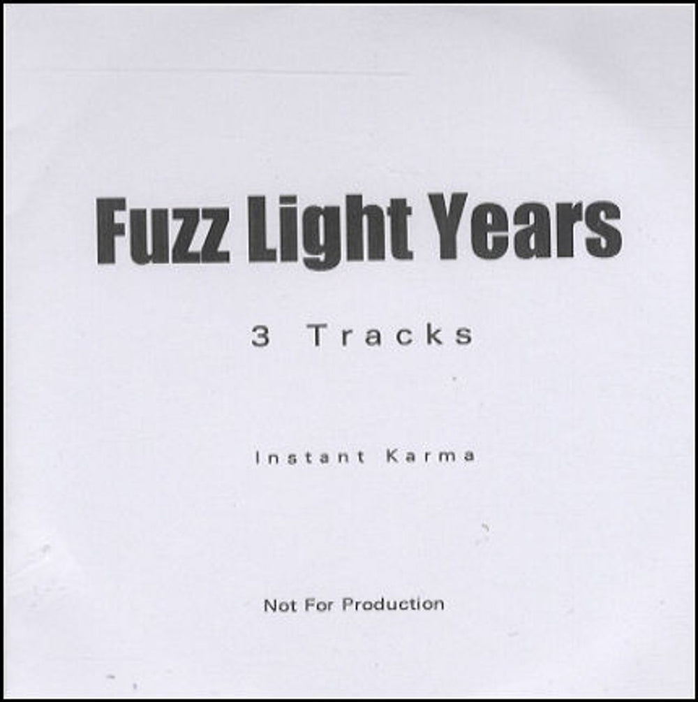 Fuzz Light Years Under A Moonlit Sky UK Promo CD-R acetate CD ACETATE