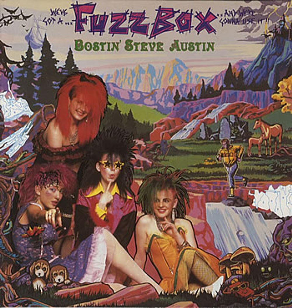 Fuzzbox Bostin' Steve Austin UK vinyl LP album (LP record) FBOX1