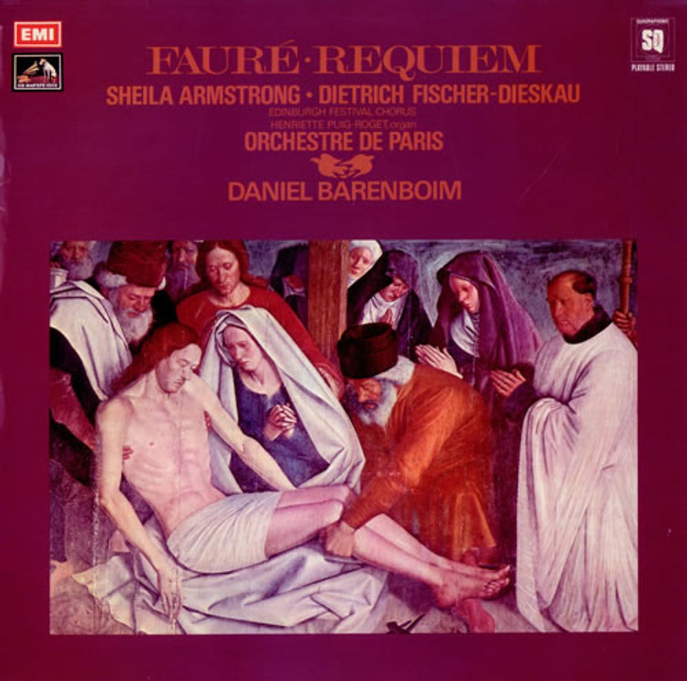 Gabriel Fauré Requiem And Pavane - Quad UK vinyl LP album (LP record) Q4ASD3065