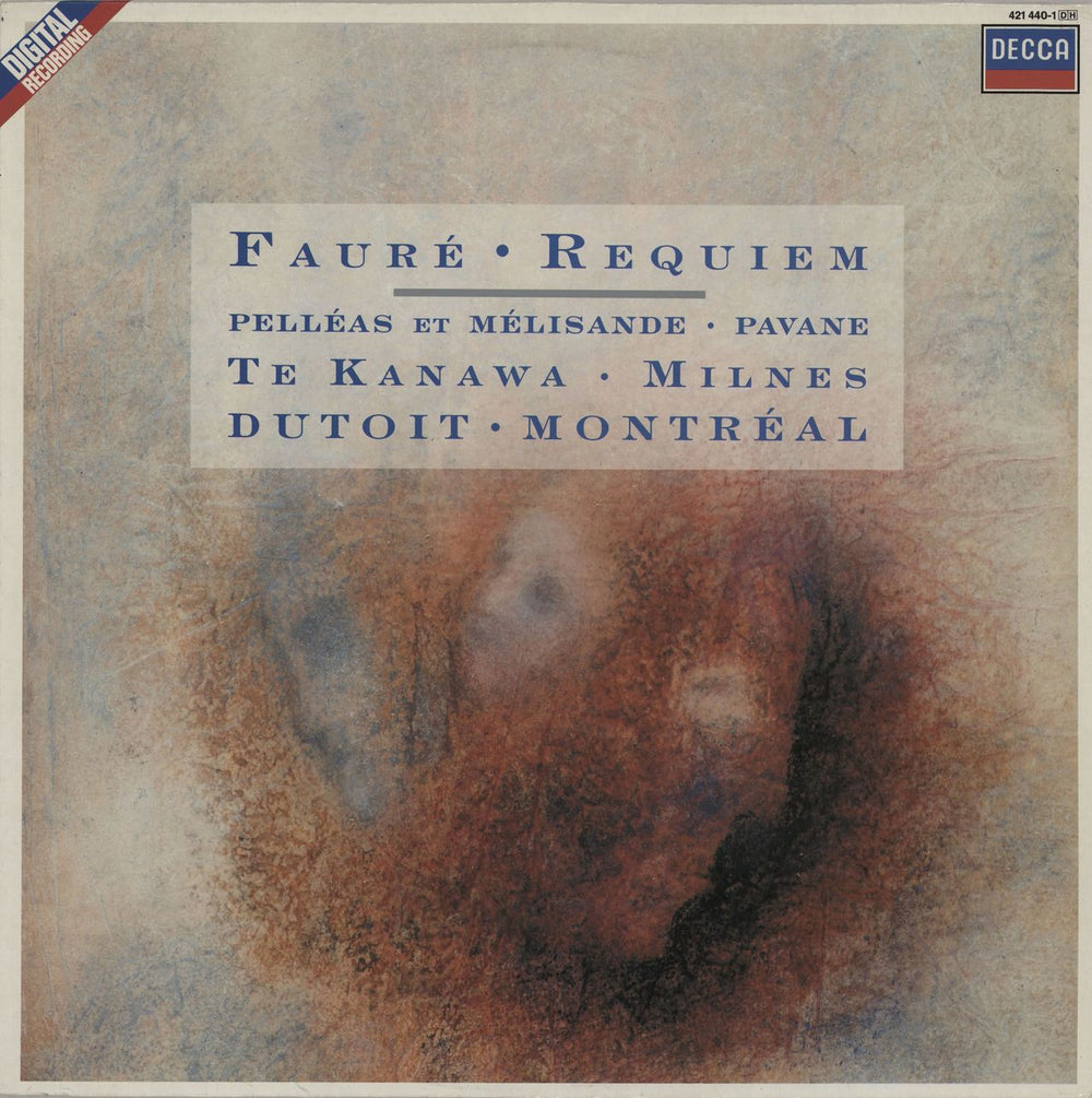 Gabriel Fauré Requiem/ Pelléas Et Mélisande/ Pavane Dutch vinyl LP album (LP record) 421440-1