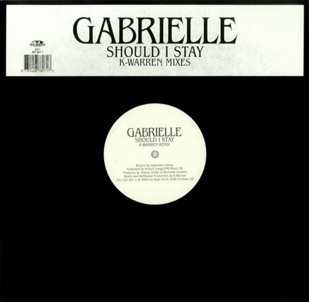 Gabrielle Should I Stay - K-Warren Mixes UK 12" vinyl single (12 inch record / Maxi-single) SIS1