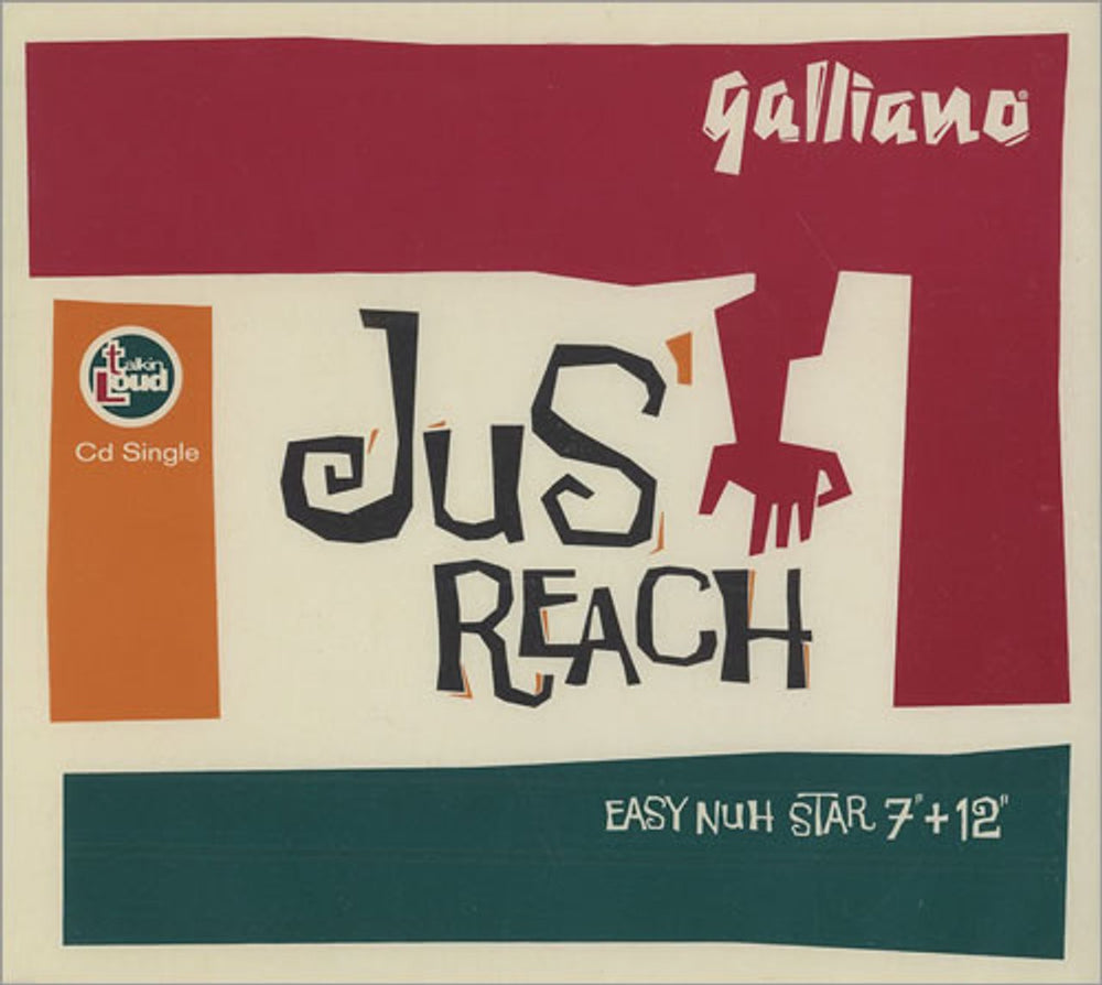 Galliano Jus' Reach UK CD single (CD5 / 5") TLKCD16