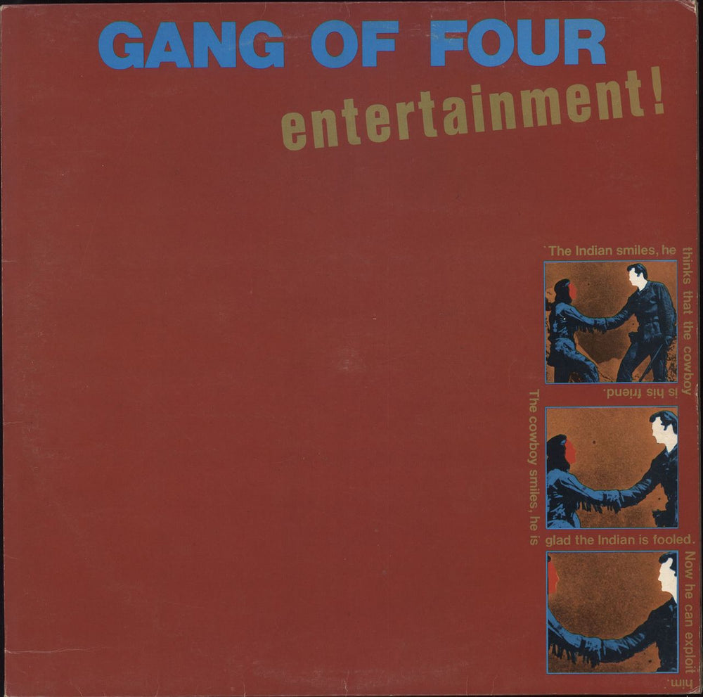 Gang Of Four Entertainment UK vinyl LP album (LP record) EMC3313