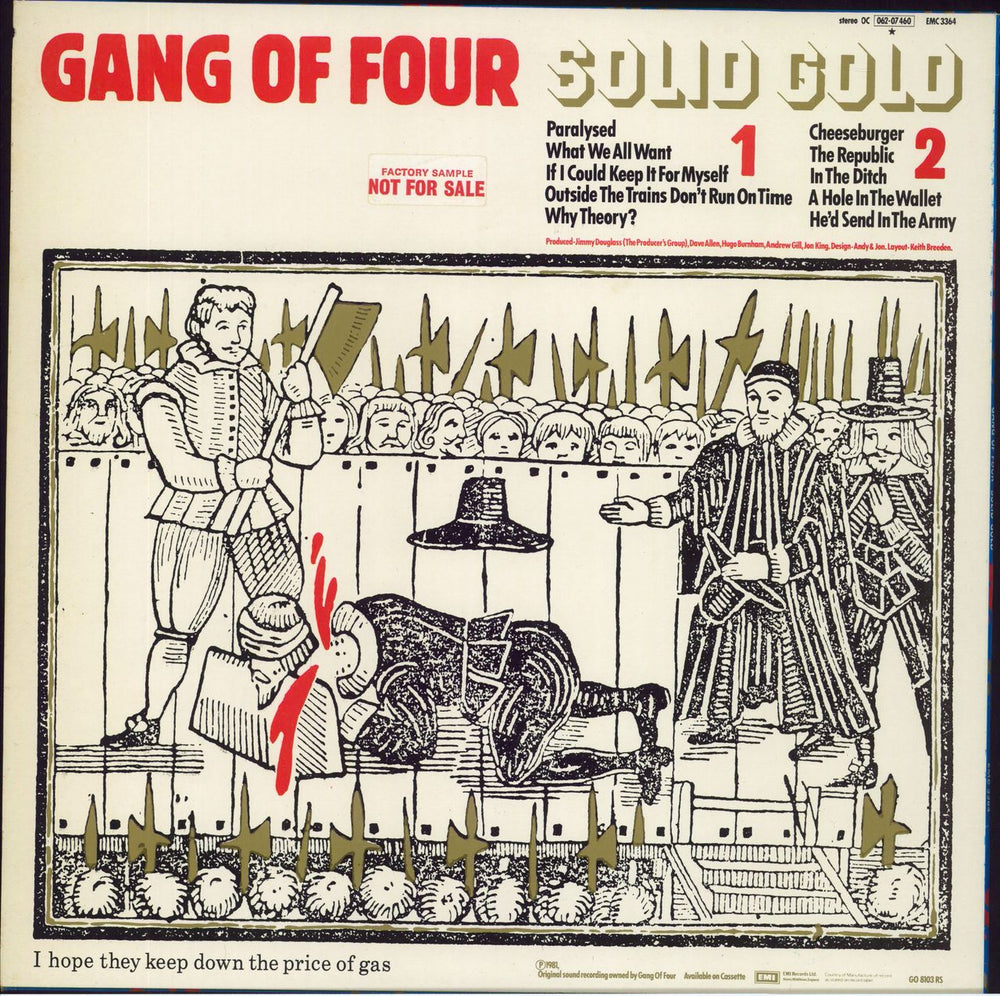 Gang Of Four Solid Gold - Factory Sample UK vinyl LP album (LP record)