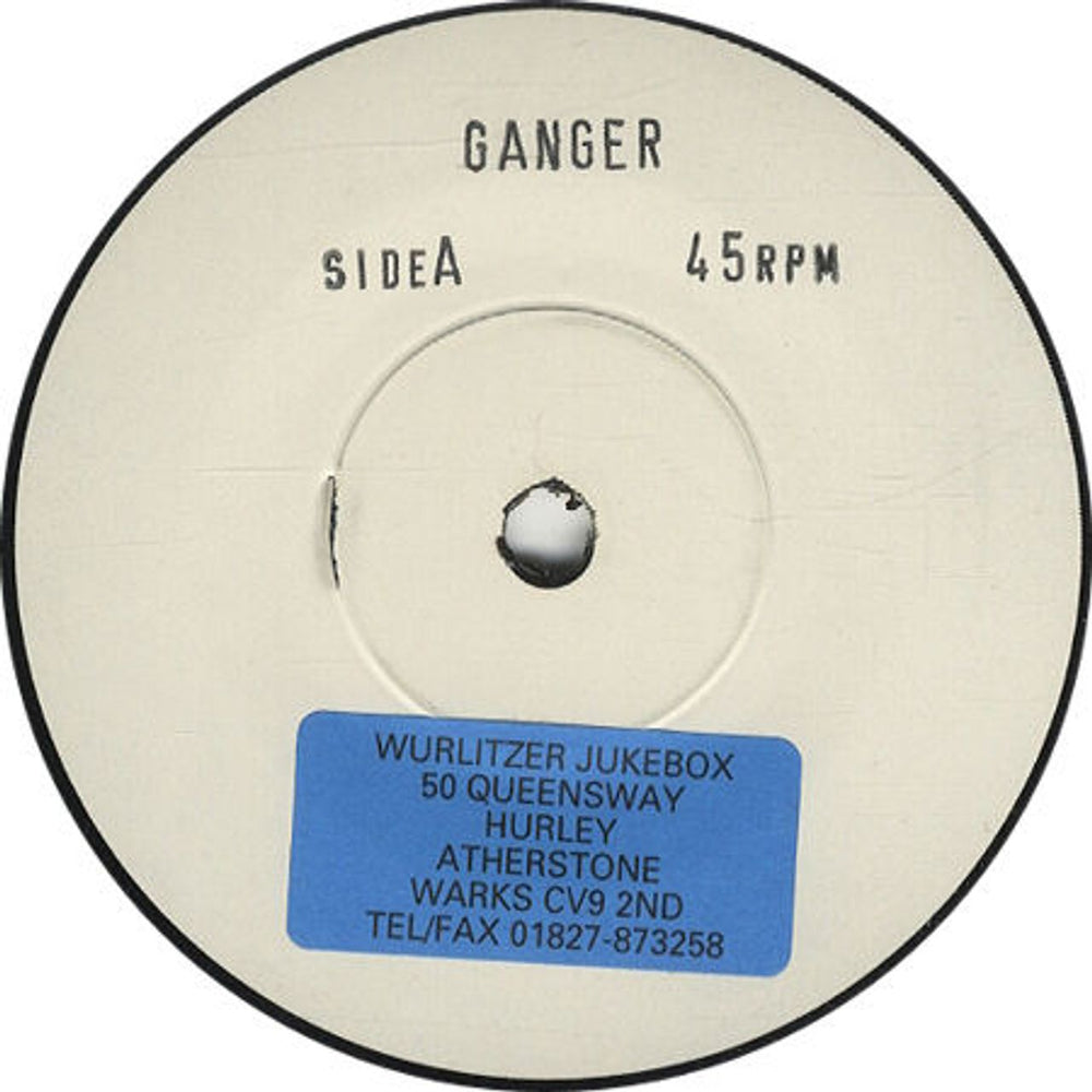 Ganger Geocities UK Promo 7" vinyl single (7 inch record / 45) WJ16