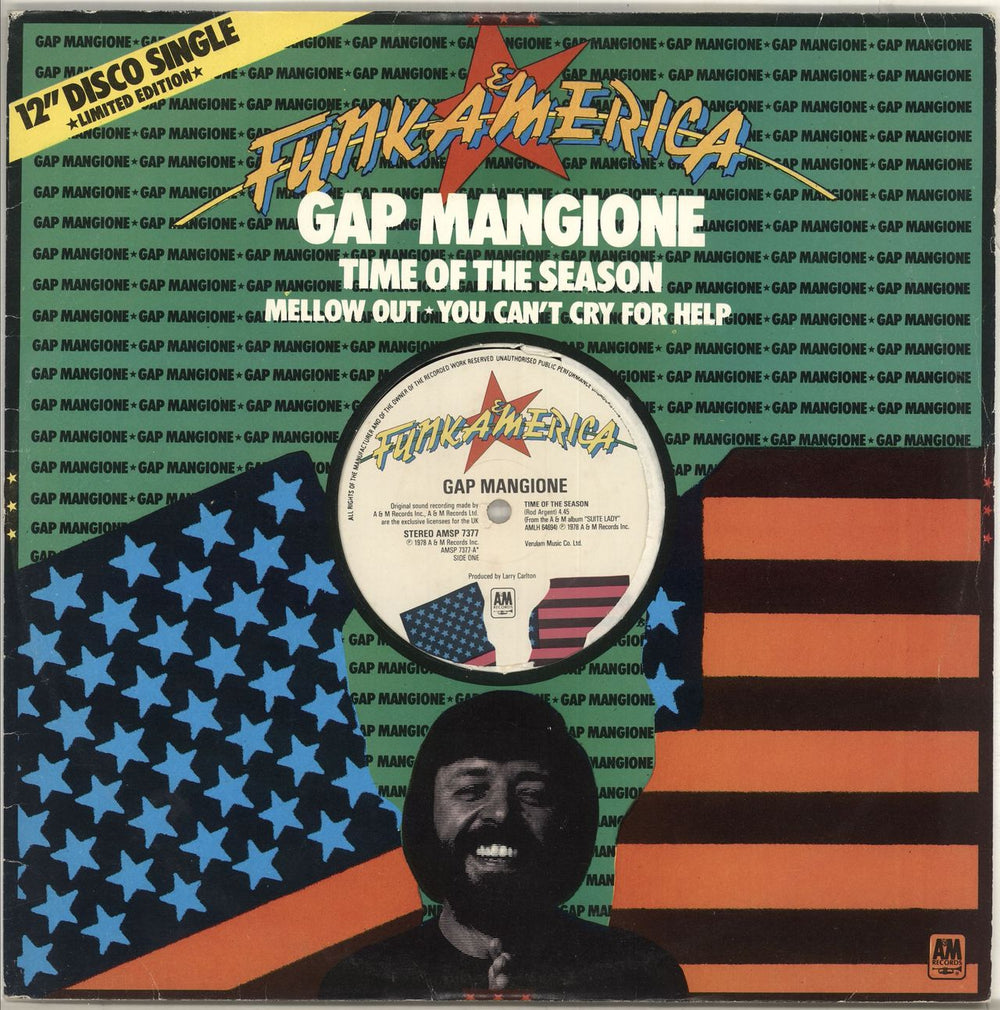 Gap Mangione Time Of The Season UK 12" vinyl single (12 inch record / Maxi-single) AMSP7377