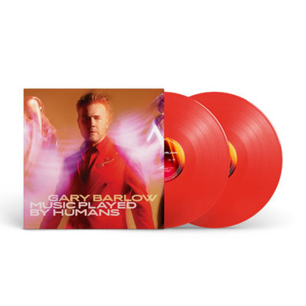 Gary Barlow Music Played By Humans - Red Vinyl - Sealed UK 2-LP vinyl record set (Double LP Album) GBL2LMU757525