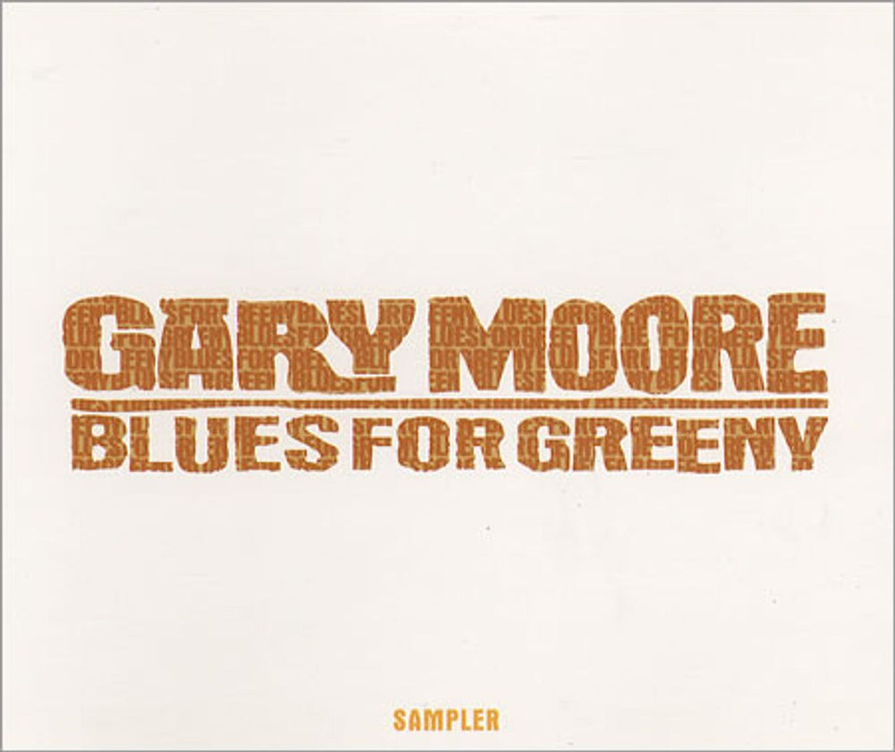 Gary Moore Blues For Greeny Sampler UK Promo CD single (CD5 / 5") CDVDJ2784