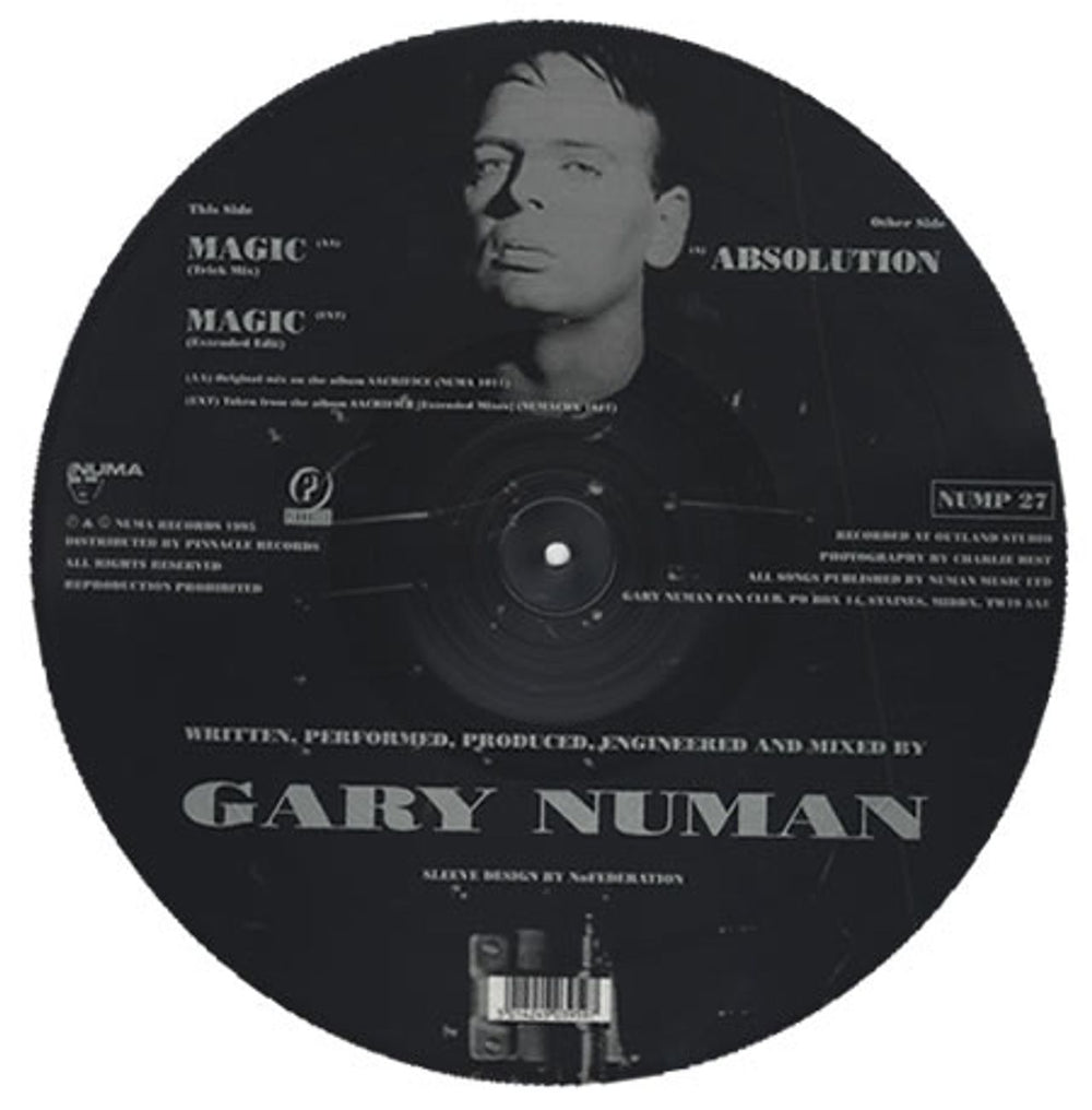 Gary Numan Absolution UK 12" vinyl picture disc (12 inch picture record) NUM2PAB43508