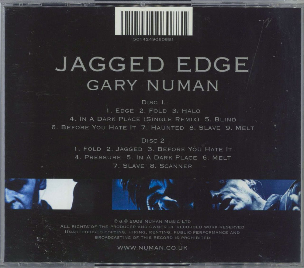 Gary Numan Jagged Edge UK 2 CD album set (Double CD) 5014249060881