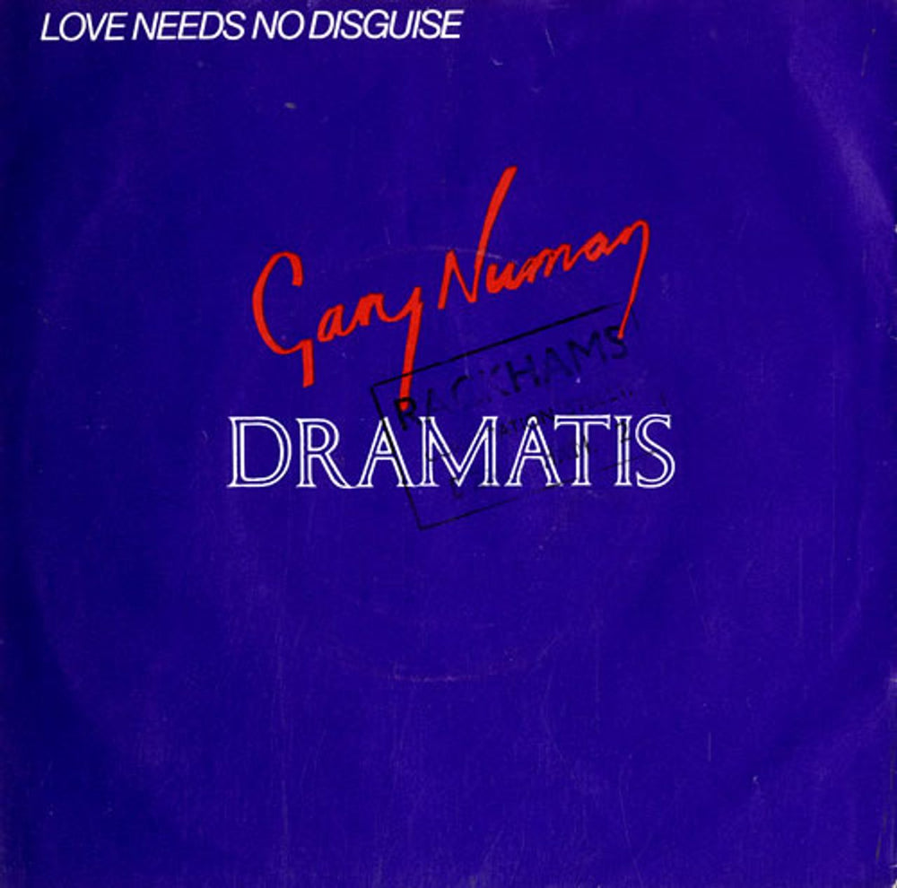 Gary Numan Love Needs No Disguise UK 7" vinyl single (7 inch record / 45) BEG68