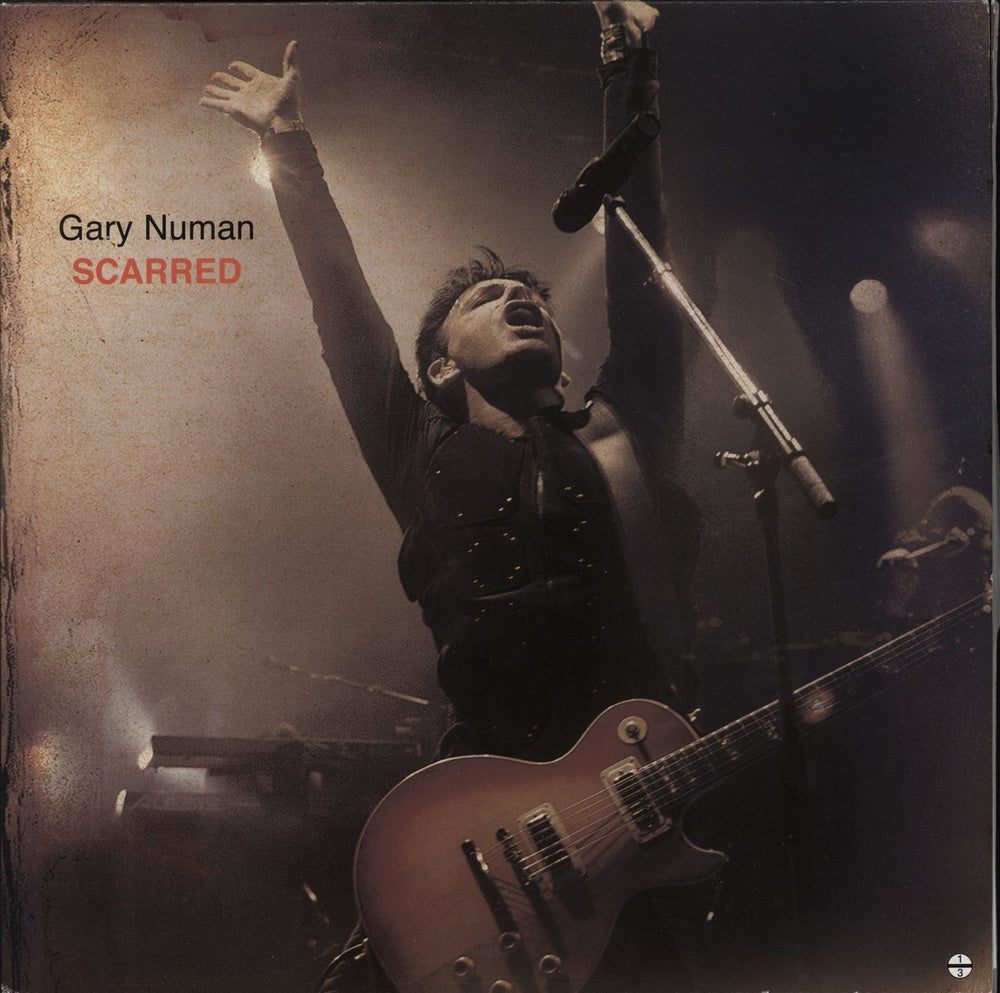 Gary Numan Scarred - Blue Vinyl - Part 1 UK vinyl LP album (LP record) OTBS1