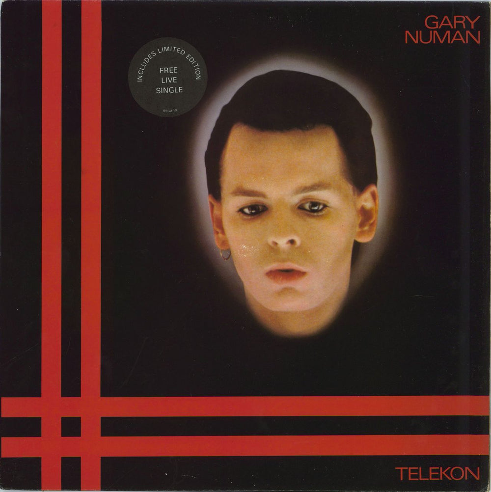 Gary Numan Telekon + Merch Insert UK vinyl LP album (LP record) BEGA19