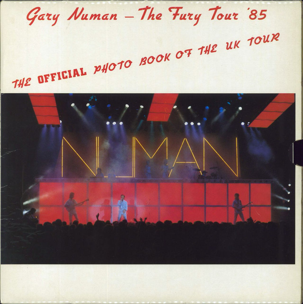 Gary Numan The Fury Tour '85 + Slipcase & Ticket Stub UK book PHOTO BOOK