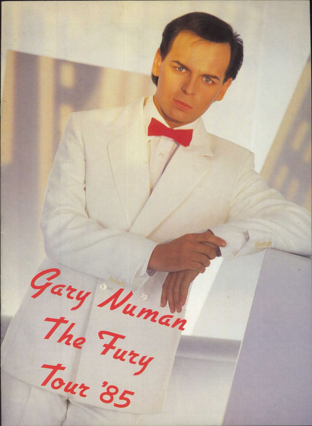 Gary Numan The Fury Tour '85 UK tour programme TOUR PROGRAMME