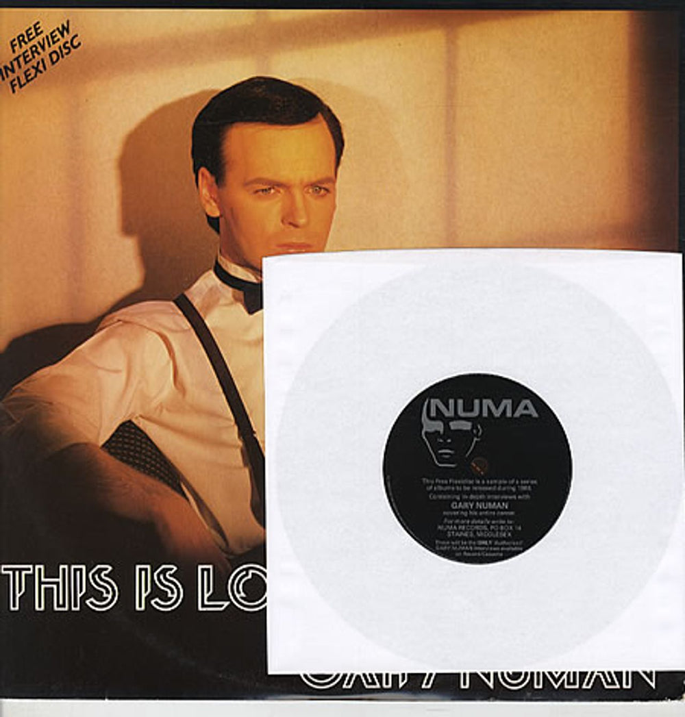 Gary Numan This Is Love + Flexi UK 12" vinyl single (12 inch record / Maxi-single) NUM16