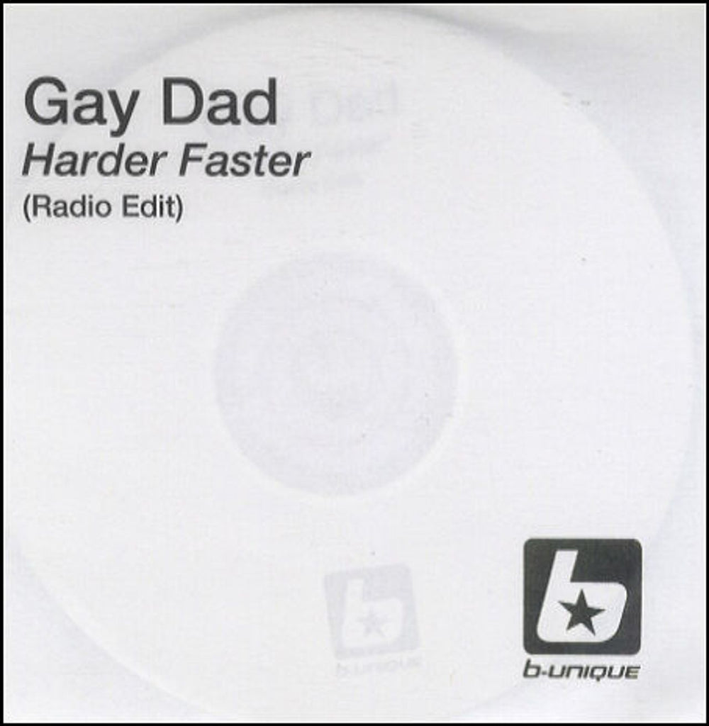 Gay Dad Harder Faster UK Promo CD-R acetate CD ACETATE