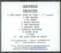 Gayngs Relayted + Instrumentals US Promo CD-R acetate CD-R ACETATE