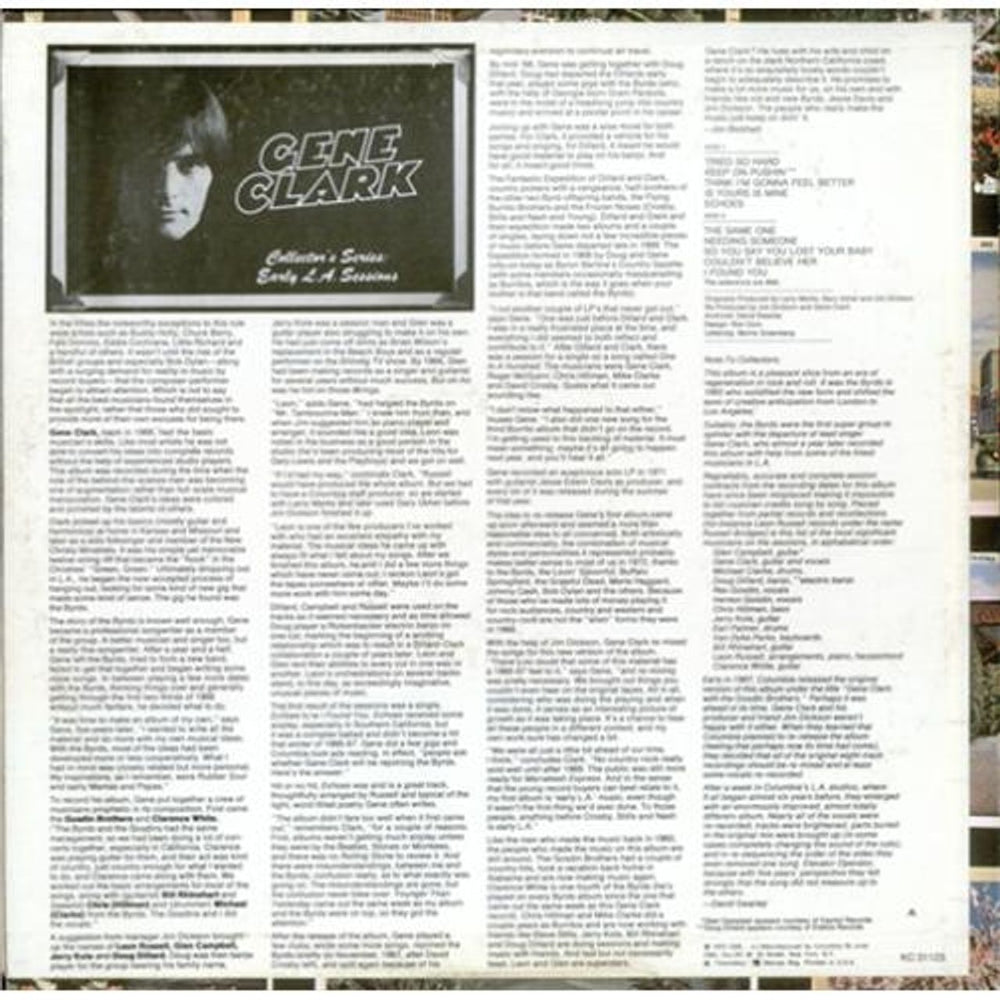 Gene Clark Collector's Series: Early L.A. Sessions US vinyl LP album (LP record) GNELPCO67814