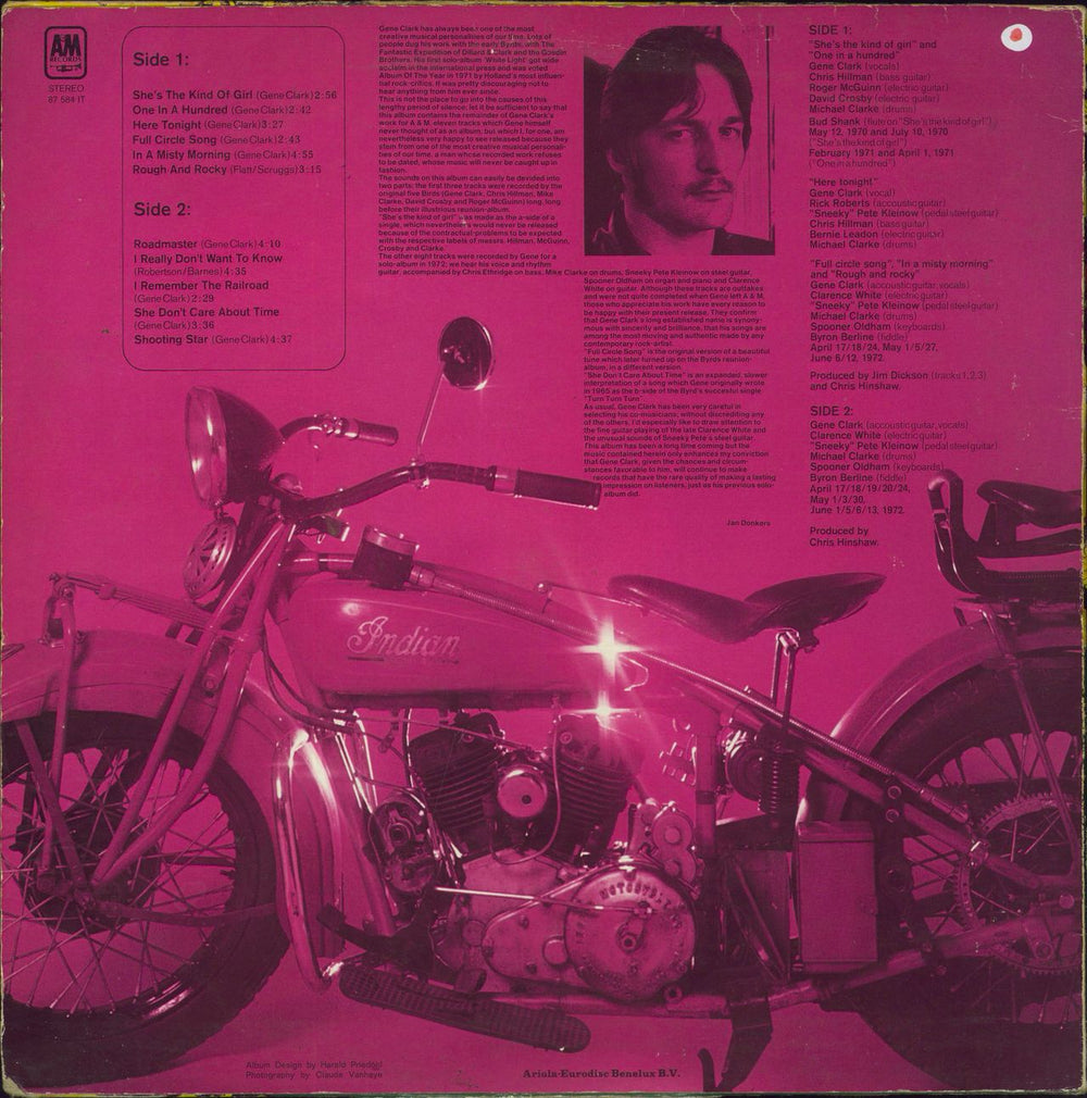 Gene Clark Roadmaster - VG sleeve Dutch vinyl LP album (LP record)