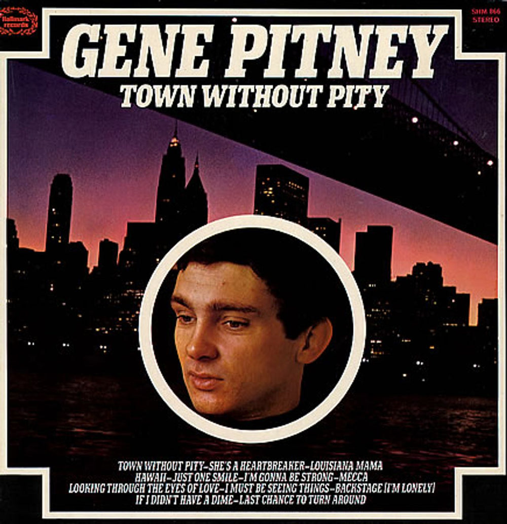 Gene Pitney Town Without Pity UK vinyl LP album (LP record) SHM866