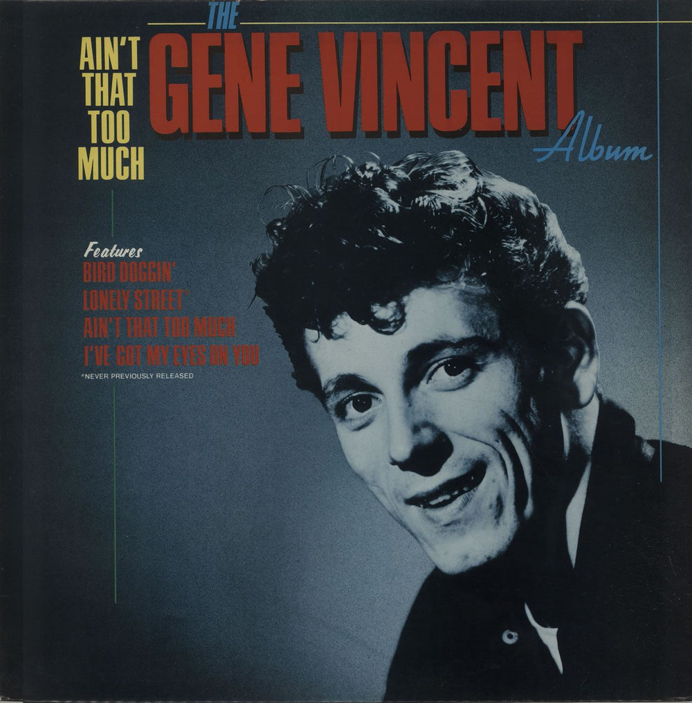 Gene Vincent Ain't That Too Much UK vinyl LP album (LP record) CBR1006