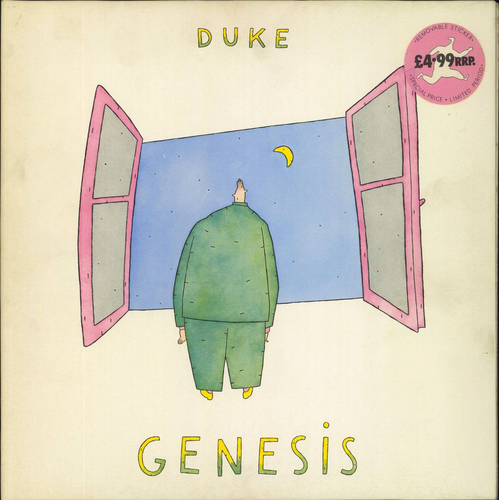 Genesis Duke - Stickered Sleeve UK vinyl LP album (LP record) CBR101