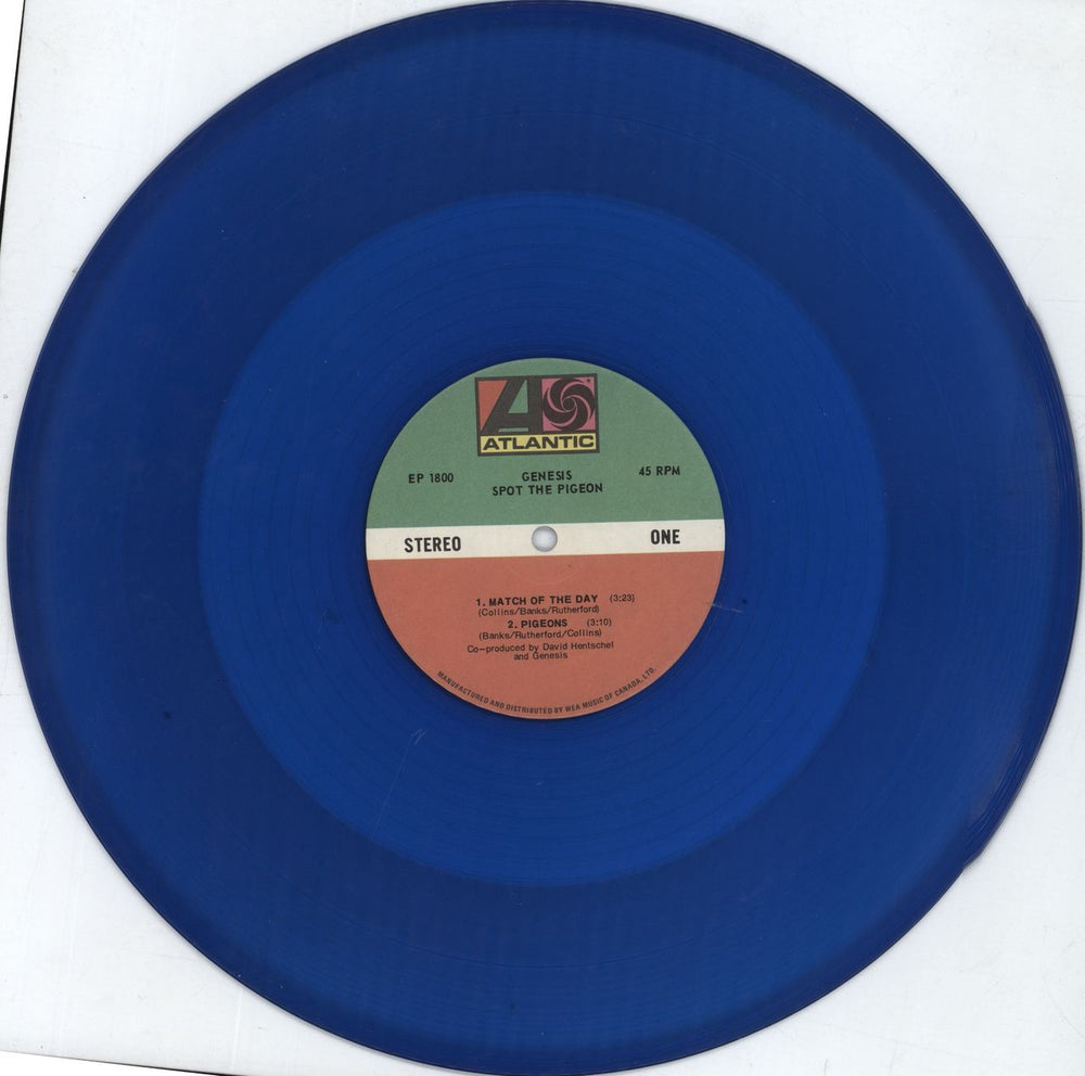 Genesis Spot The Pigeon EP - Blue Vinyl - EX Canadian 12" vinyl single (12 inch record / Maxi-single) GEN12SP801966