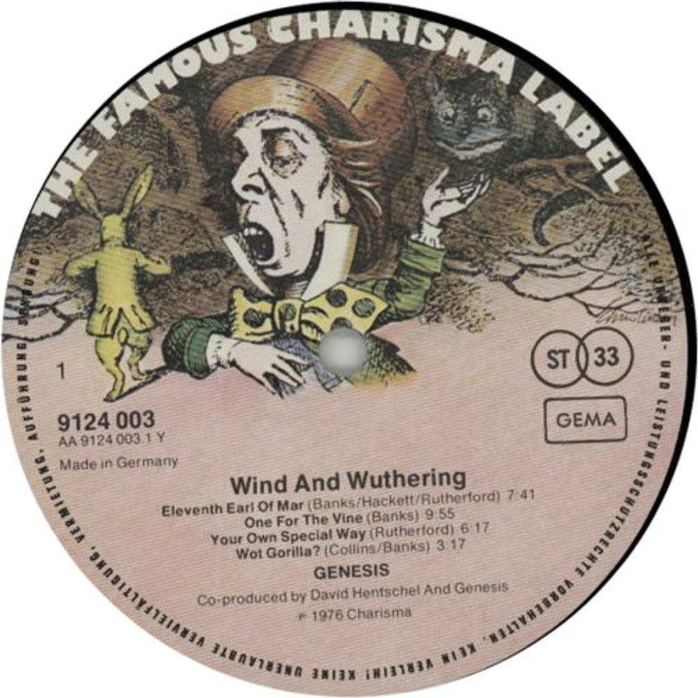 Genesis Wind & Wuthering - German/English Lyric Insert German vinyl LP album (LP record) GENLPWI599870