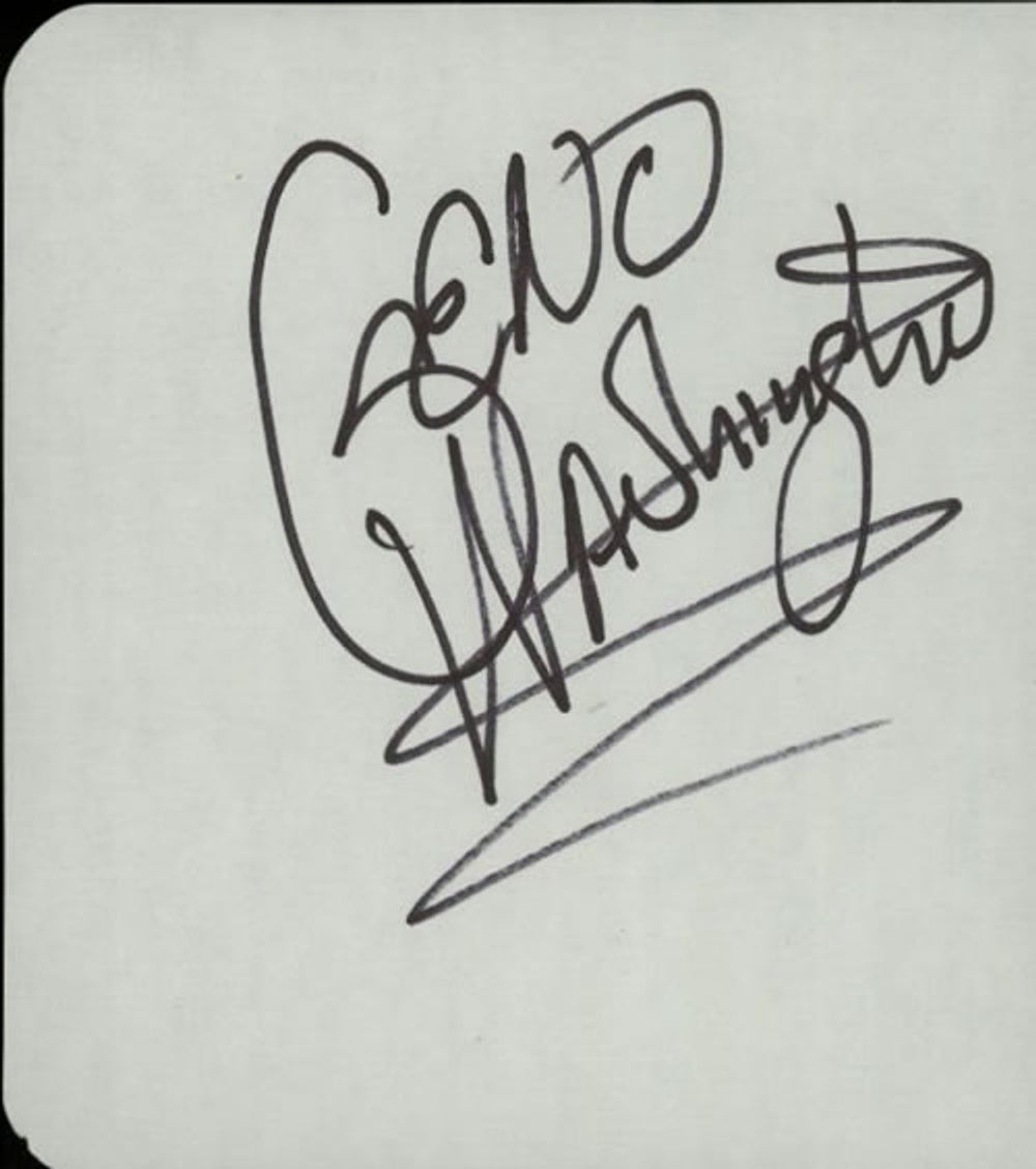 Geno Washington Page Of An Autograph Book UK memorabilia AUTOGRAPH